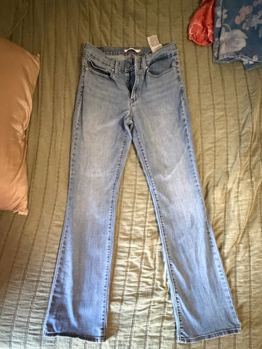 Light Blue Women's Straight-Leg Jeans